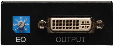 Tripp Lite DVI over Cat5 / Cat6 Extender, Extended Range Video Receiver 1920x1080 at 60Hz(B140-1A0),Black
