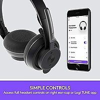 Logitech Zone Wireless Certified for Microsoft Teams Bluetooth Headset, Graphite