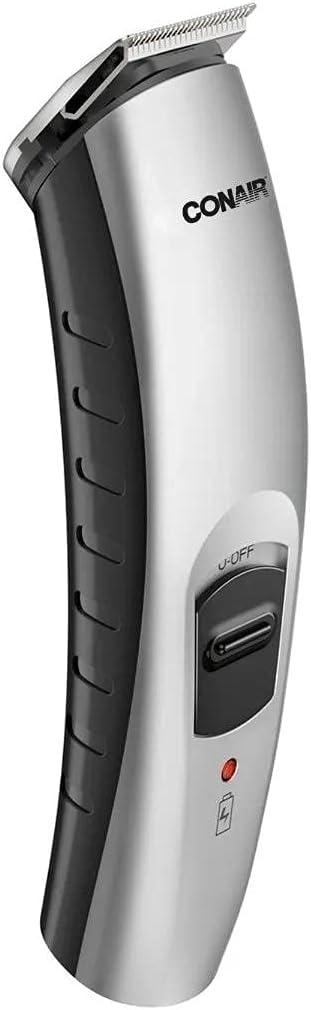 Conair ConairMan 13-Piece All-In-One Hair, Nose And Ear Grooming System, 1ft, Silver/Black