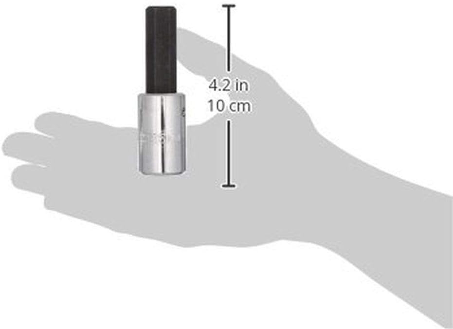 Hand Hex Bit Socket: 1/2" Drive, 15 mm Hex