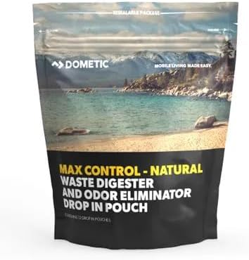 Dometic 9620000730, Natural Waste Digestor and Odor Eliminator, Max Control, Drop-In-Pods, 12 Pack