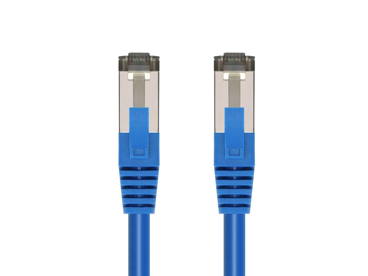 MONOPRICE Cat8 Patch Cable - Double Shielded (S/FTP), 28AWG, 2GHz, 40Gbps, Pure Bare Copper, Snagless RJ45