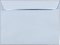 JAM PAPER 9 x 12 Booklet Premium Envelopes - Pastel Baby Blue - 25/Pack