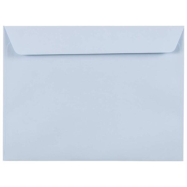 JAM PAPER 9 x 12 Booklet Premium Envelopes - Pastel Baby Blue - 25/Pack