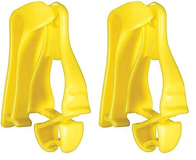 Ergodyne Squids 3405 Glove Clip Holder with Belt Clip, Lime (Pack of 2)