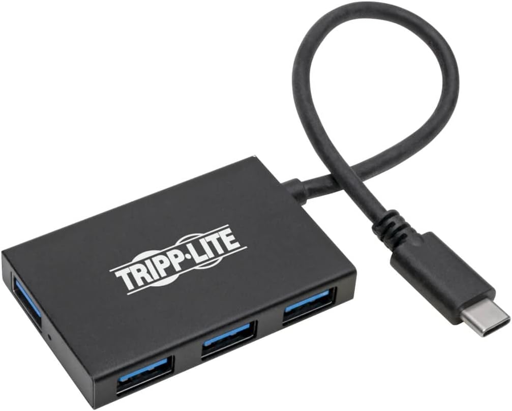 Tripp Lite Gen 1 USB-C Hub, Portable USB-C to USB-A Splitter for Charging and Data Transfer, Thunderbolt 3, 5 Gbps, 1.5