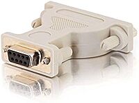 C2G 02446 DB9 Female to DB25 Male Serial RS232 Adapter, Beige 1.5 Inch