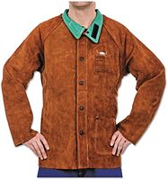 BEST WELDS 902-1200-XL Split Cowhide Leather Jacket, X-Large, Lava Brown