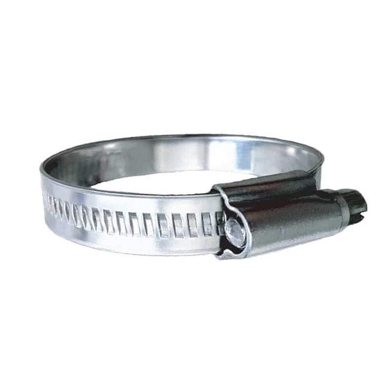 Trident Marine 316 SS Non-Perforated Worm Gear Hose Clamp - 15/32" Band - (7/8" – 1-1/4") Clamping Range - 10-Pack