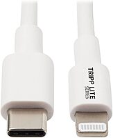 Eaton Tripp Lite Lightning to USB-C Charging & Data Cable for Apple iPhone & iPad, MFi Certified, White, 3 Feet / 0.9 Meters, 2-Year Warranty (M102-003-WH)