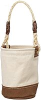 Klein Tools 5104MINI Mini Tool Bucket, All-Purpose Tool Bucket with Leather-Bottom
