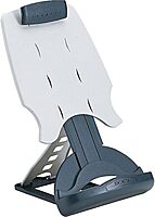 Kensington 62058 Insight Adjustable Desktop Copyholder, Plastic, Holds 50 Sheets, Gray/Dark Blue