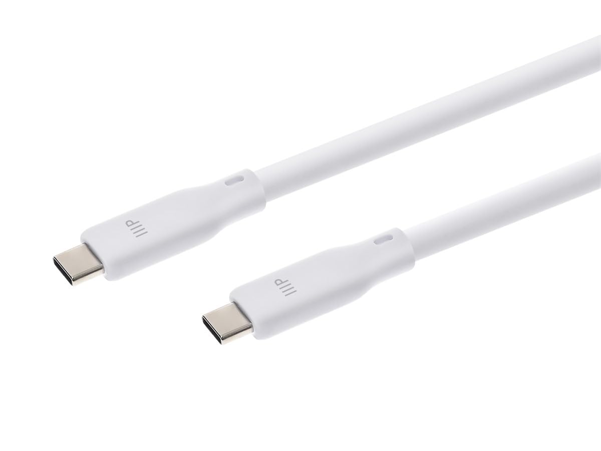Monoprice USB4 Gen 2 Silicone Cable 6ft White