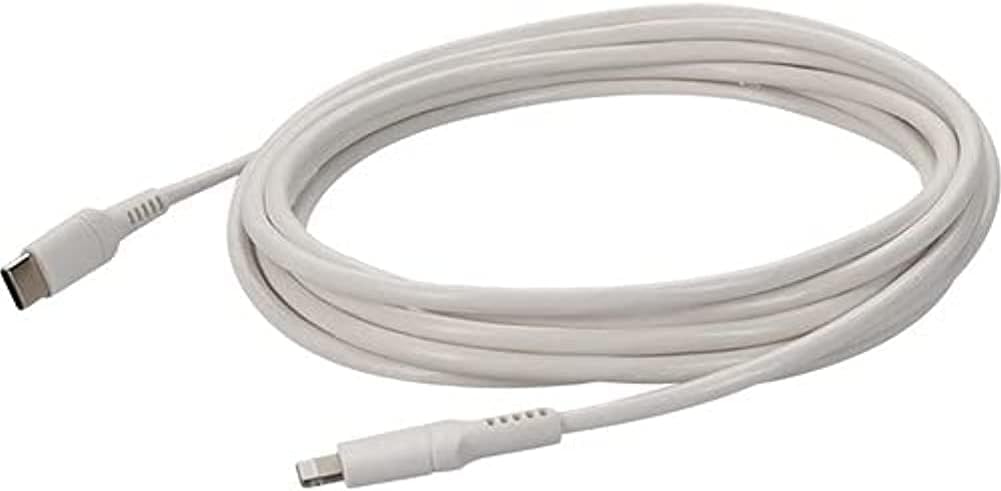 AddOn 3.0m (9.8ft) USB 3.1 Type (C) Male to Lightning Male Sync and Charge White Cable