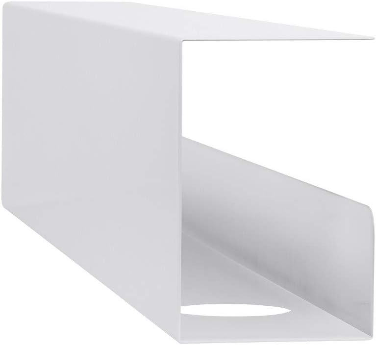 Monoprice Under Desk Cable Tray - Steel with Power Supply and Wire Management - Workstream Collection White