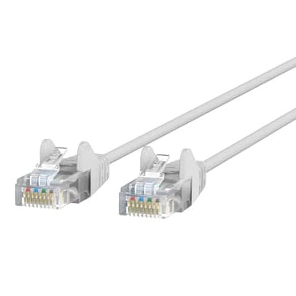 Belkin 1ft CAT6 Ethernet Patch Cable Snagless, RJ45, M/M - Gray - 1 ft Category 6 Network Cable - CE001B01S