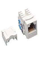 TRIPP LITE Cat6/5e White Wallplate Keystone Jack, Punch-Down/RJ45 F TAA GSA (N238-001-WH)