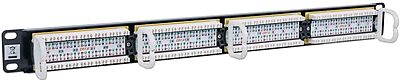 INTELLINET Cat6 UTP Patch Panel - Installer Grade Gold Contacts - Black