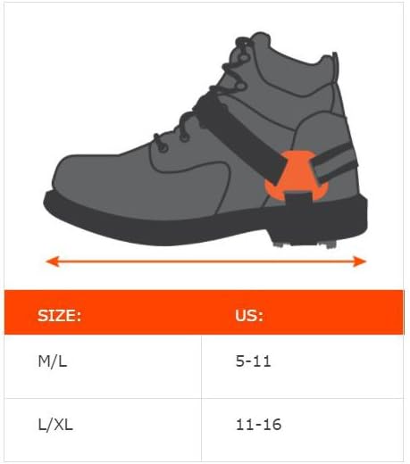 Ergodyne TREX 6315 Strap-On Heel Traction Cleats for Ice and Snow