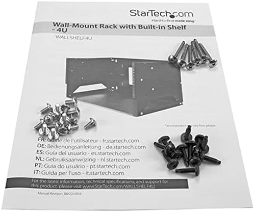 StarTech.com 2-Post 4U Open Frame Wall Mount Network Rack with Built-in Shelf