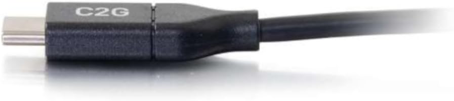 C2G USB Cable, USB 2.0 Cable, USB C to C Cable, Black, 6 Feet (1.82 Meters), Cables to Go 28828