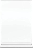 Office Depot Brand Stand-Up Sign Holder, Vertical, 7inH x 5inW, Clear, 69101