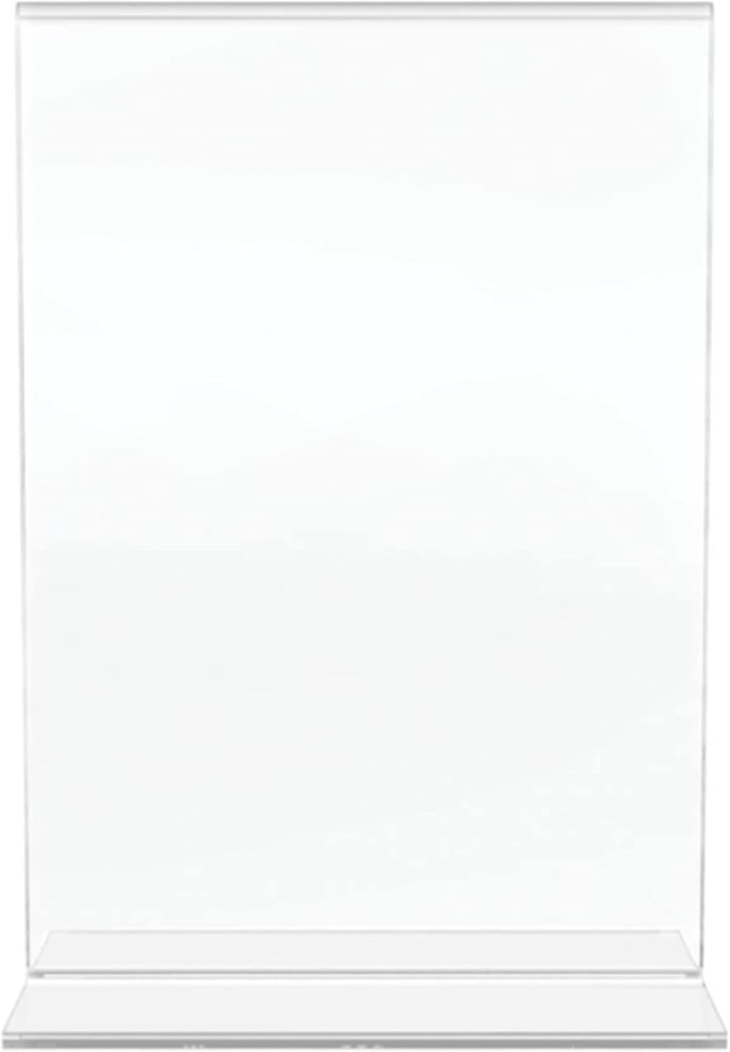 Office Depot Brand Stand-Up Sign Holder, Vertical, 7inH x 5inW, Clear, 69101