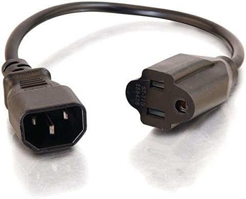 C2G Power Extension Cord, 18 AWG Monitor Power Cable