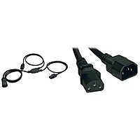 TRIPP LITE C14 to 2×C13 Y-Splitter Power Cord, 6 ft, 18AWG, 10A/250V - P004-006-2C13