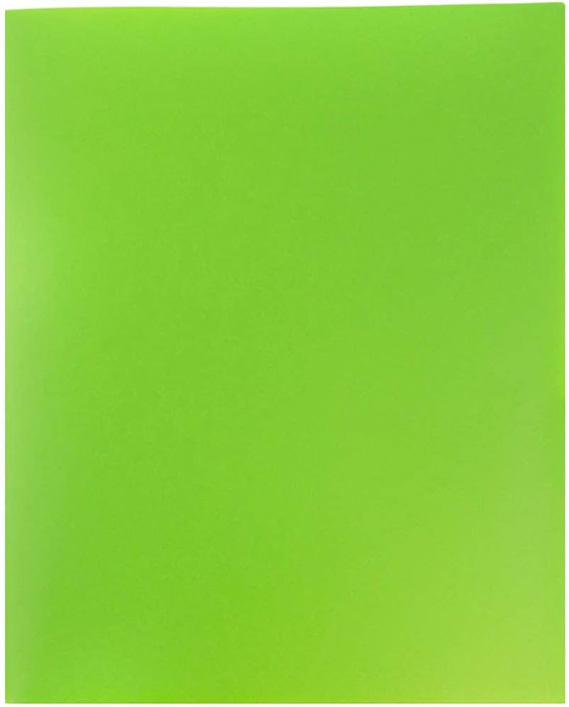 JAM Paper Plastic 2-Pocket POP Folders