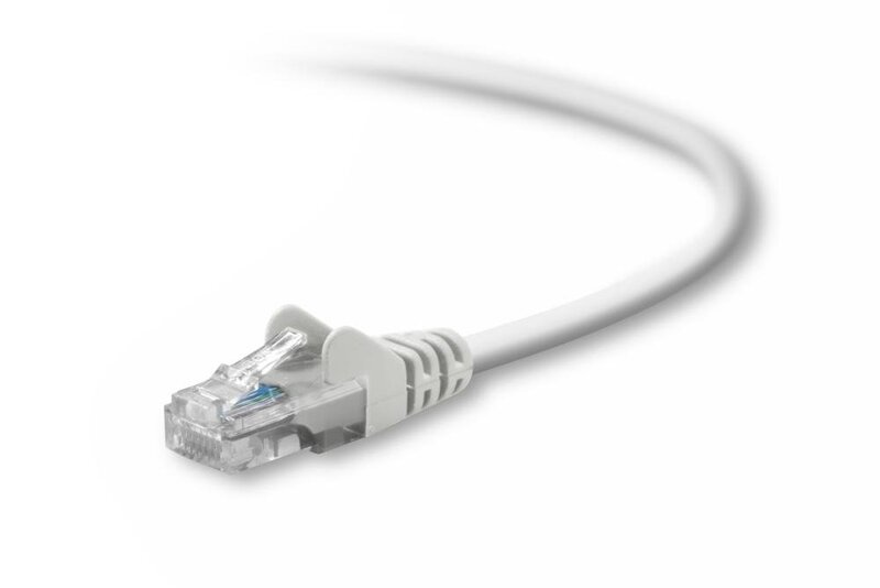 Belkin 15ft CAT5E White Patch Cord Snagless