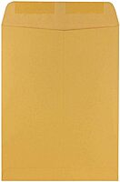 JAM PAPER 9 x 12 Open End Catalog Premium Envelopes - Brown Kraft Manila - 50/Pack 9 x 12 50 Per Pack