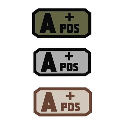 VOODOO TACTICAL Blood Type Rubber Patch with Velcro Backing