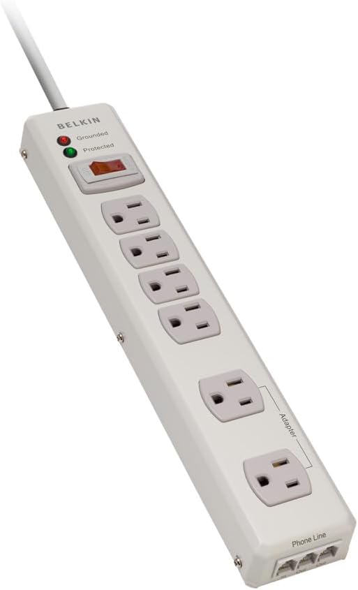 Belkin 6-Outlet Metal Surge Protector
