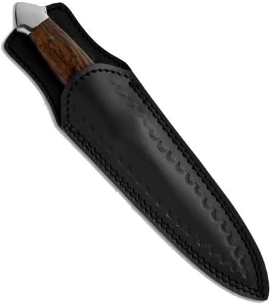 Custom Handmade BucknBear Damascus Dagger Fixed Blade Knife (Walnut Handle)