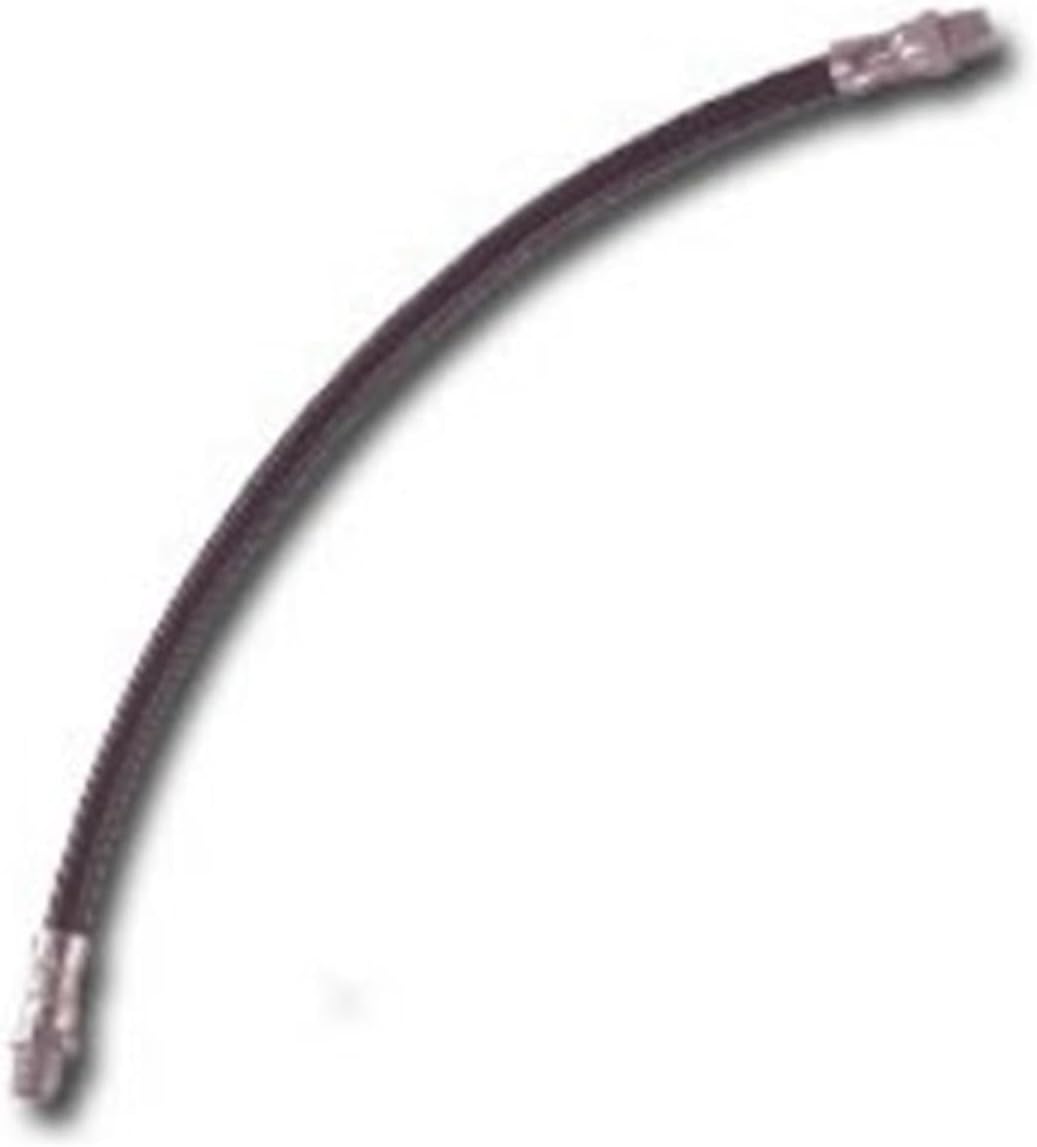 Lincoln 1230 30" Flex Whip Hose with Spring Guard and Coupler, 7500 PSI, 7/16" UNEF x 1/8" MNPT, Flexible High Pressure