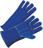 BEST WELDS 902-3030 - 7344 Leather Welding Gloves, Leather, Large, Blue, 12 Pairs (12pk)