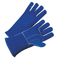 BEST WELDS 902-3030 - 7344 Leather Welding Gloves, Leather, Large, Blue, 12 Pairs (12pk)