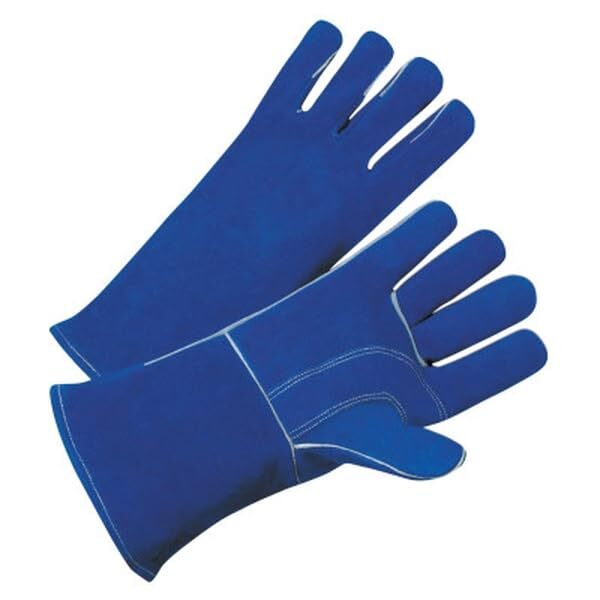 BEST WELDS 902-3030 - 7344 Leather Welding Gloves, Leather, Large, Blue, 12 Pairs (12pk)