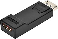 Monoprice DP (DisplayPort) Male to HDMI Female Adapter 1 Count (Pack of 1)