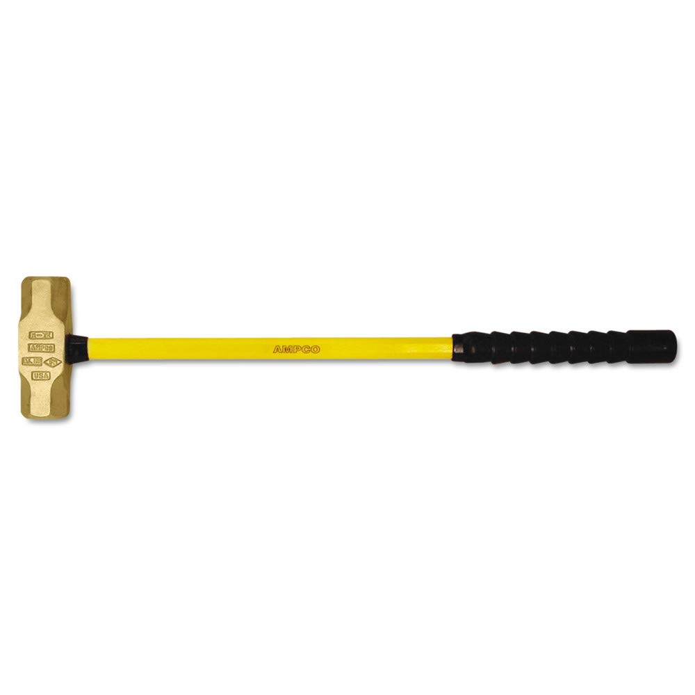 Ampco Safety Tools H-70FG Sledge Hammer, Non-Sparking, Non-Magnetic, Corrosion Resistant, 5 lb, 33" OAL
