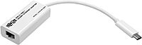 Tripp Lite USB-C to Gigabit Ethernet NIC Network Adapter 10/100/1000 Mbps White - Network adapter - USB-C 3.1