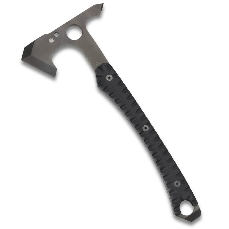 Spyderco Warrior Hawk Utility Tomahawk with Tough D2 Steel Head and 13.68" G-10 Scaled Handle