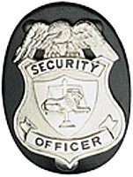 Boston Leather 5840 Oval Clip-On Badge Holder for Shield Shaped Badges