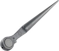 Klein Tools 3238 Ratcheting Wrench, Construction Spud Wrench, 1/2-Inch Drive, Forged From Alloy Steel
