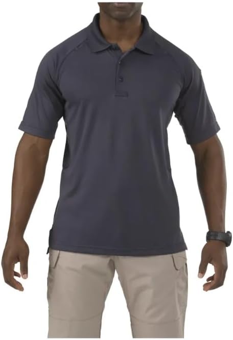 5.11 Tactical Men's Performance Short Sleeve Polo, 100% Polyester, Moisture Wicking, Style 71049