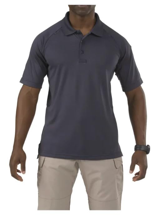 5.11 Tactical Men's Performance Short Sleeve Polo, 100% Polyester, Moisture Wicking, Style 71049