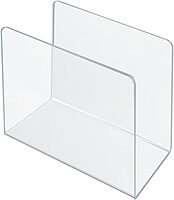 Azar Displays Clear Acrylic Lateral Desk File Holders, Pack of 4