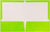 JAM PAPER Laminated Two-Pocket Glossy Presentation Folders - Letter Size