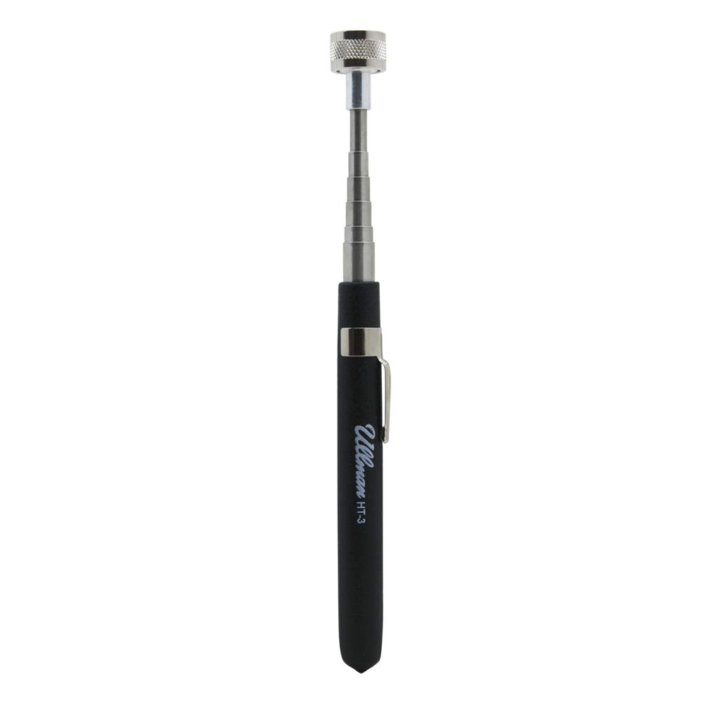 Ullman HT-3 Telescoping Hi-Tech Magnetic Pick-Up Tool with Powercap, 8-1/4" to 30-1/4" Extended Handle Length
